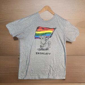 Pride "Ekoality" Tee Shirt Size Large Rainbow Flag Lgbtqia Pride Celebrate